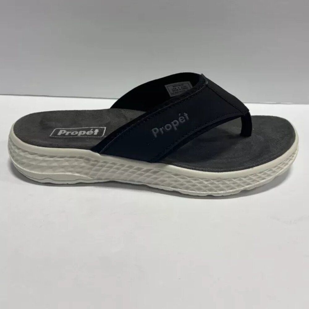 Propet Women’s Travelactiv, Gray Flip Flop Sandals, Size 6 X(2E)